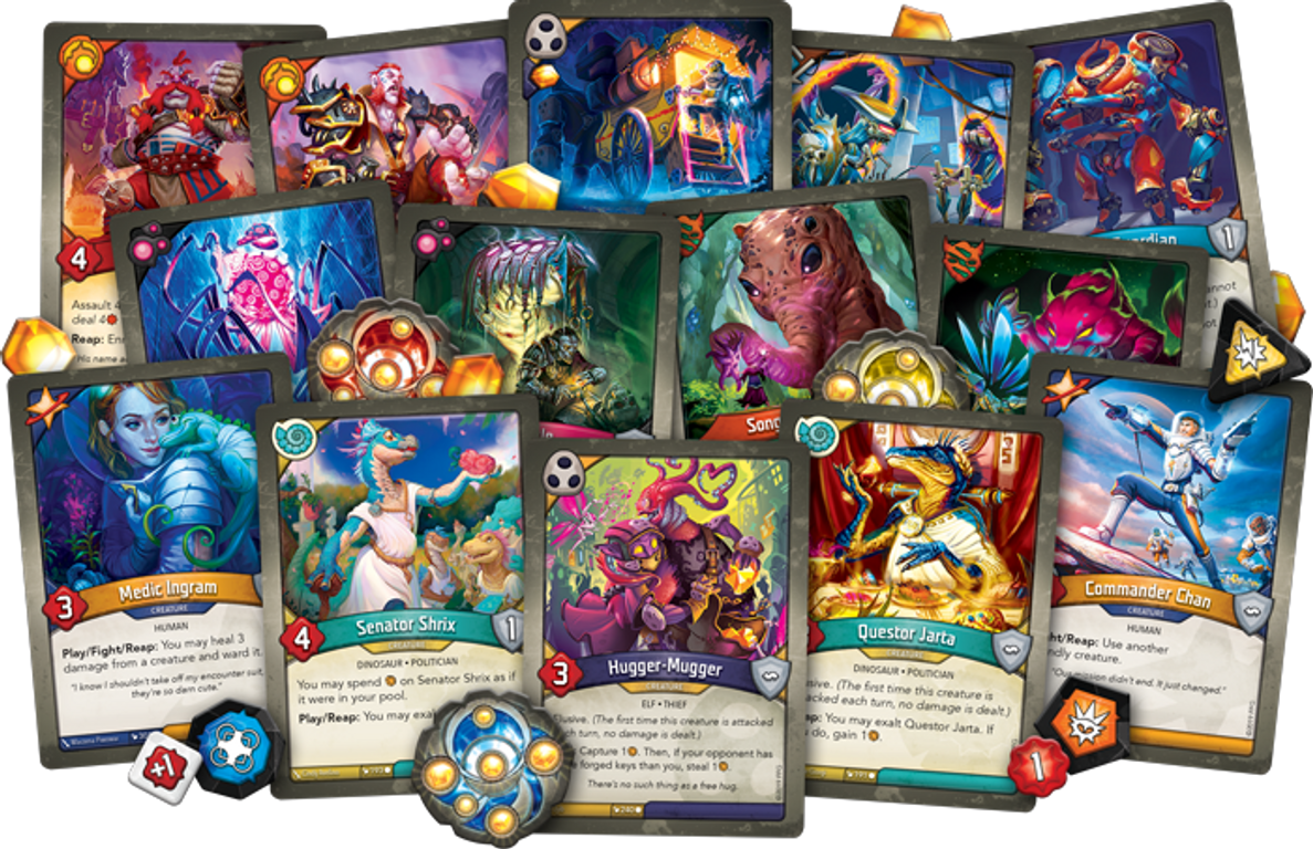 Keyforge: Mundos en Colisión cartas