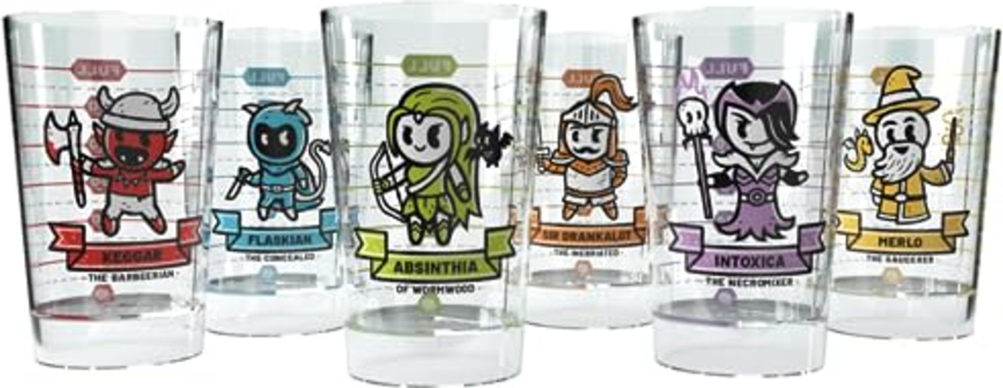 Heroes of Barcadia Base Game Glass Set