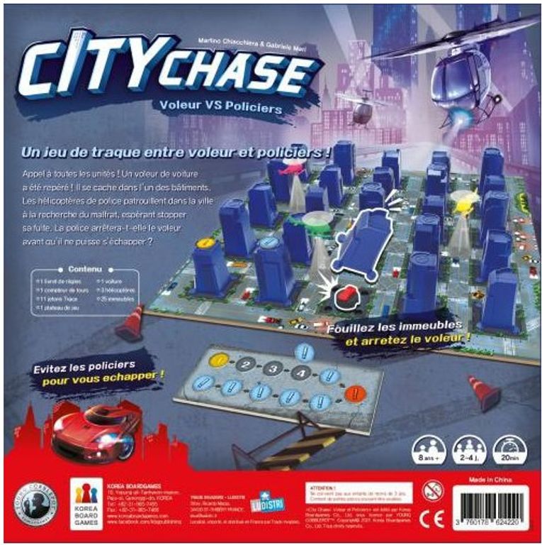 City Chase dos de la boîte