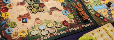 The Castles of Burgundy: Special Edition – Playmat gameplay