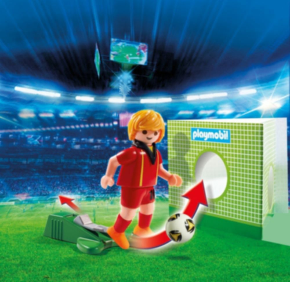 Playmobil® Sports & Action Voetbalspeler Belgie speelwijze
