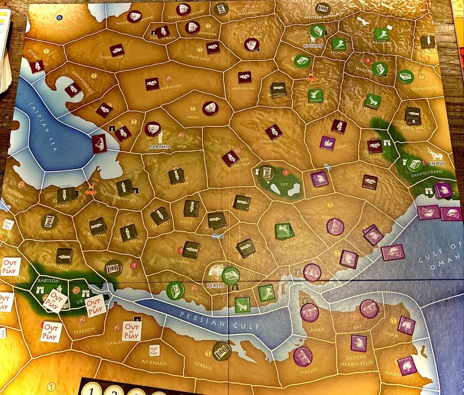 Mega Empires: The East spielbrett