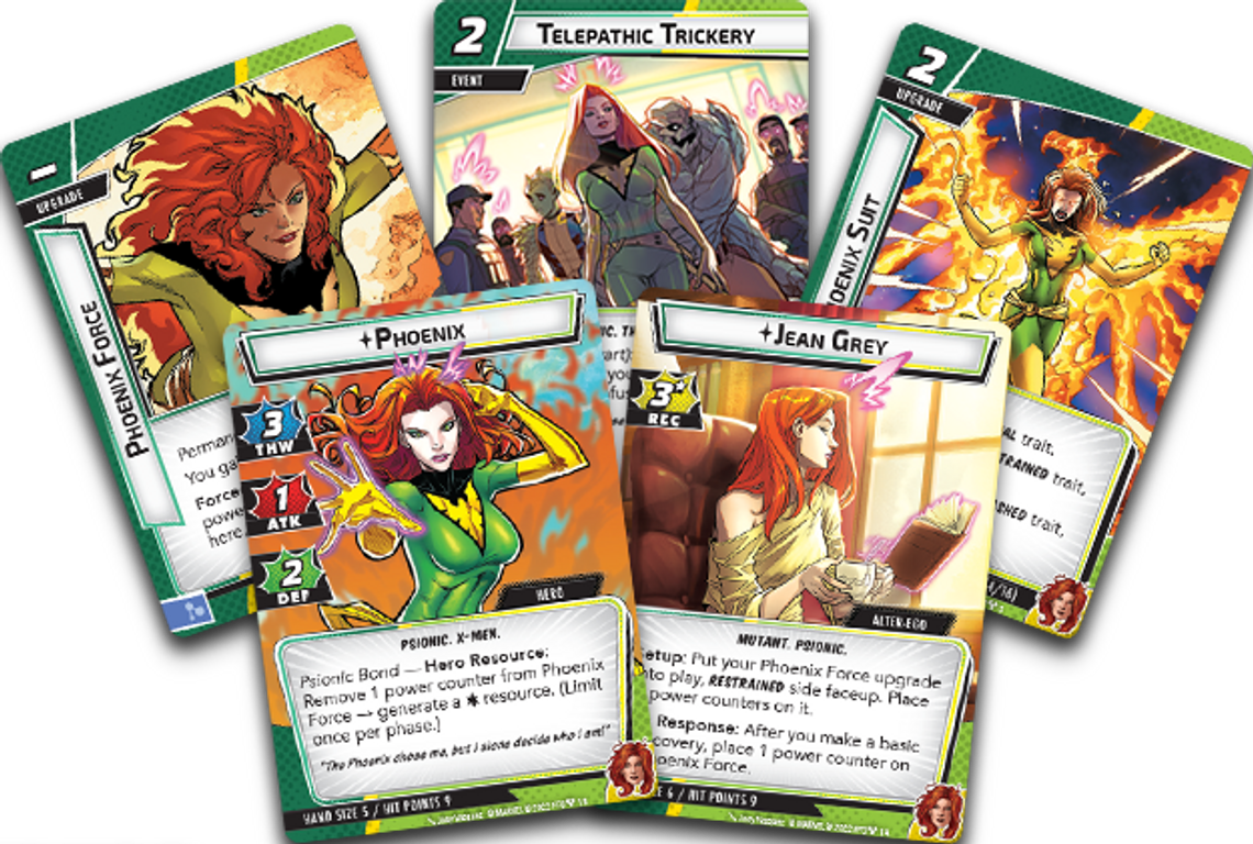 Marvel Champions: The Card Game – Phoenix Hero Pack kaarten