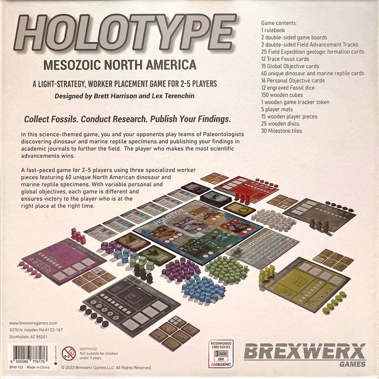 Holotype: Mesozoic North America dos de la boîte