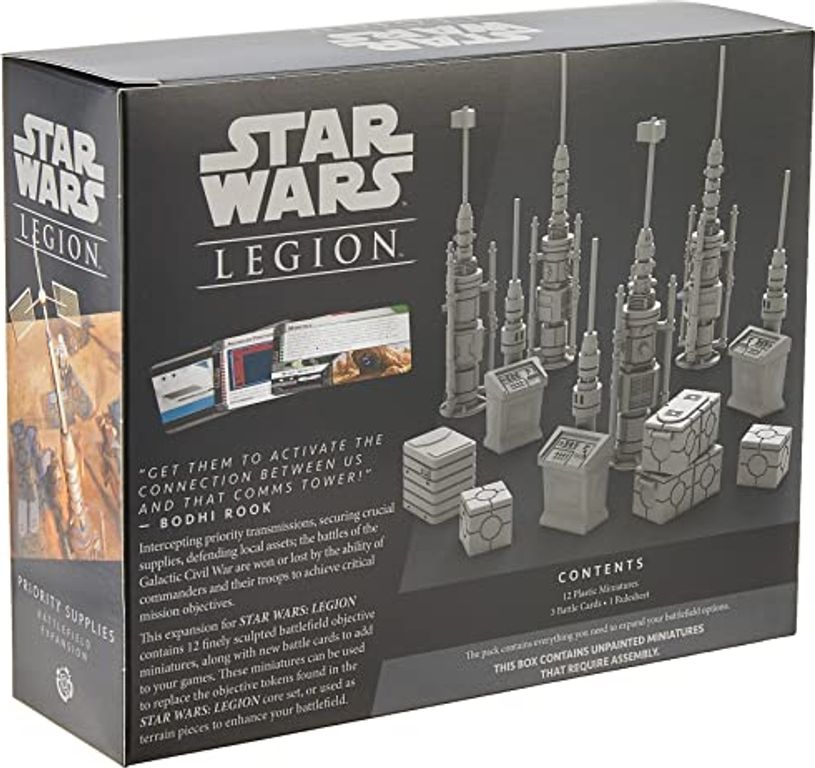 Star Wars: Legion – Priority Supplies Battlefield Expansion back of the box