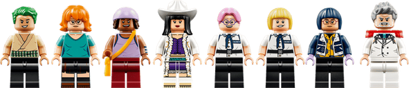 LEGO® One Piece Garp's Marine Battleship minifigures