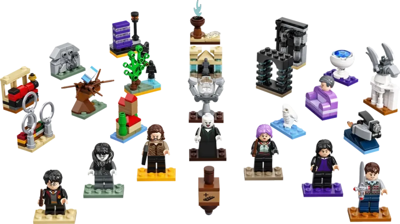 LEGO® Harry Potter™ Advent Calendar 2022 components