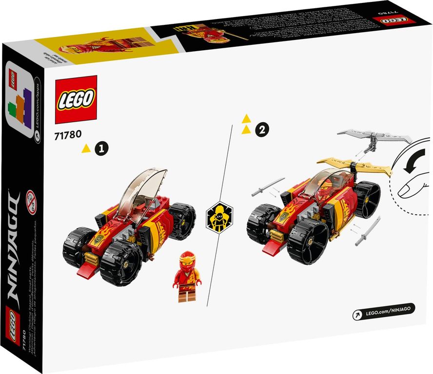 LEGO® Ninjago Kai’s Ninja Race Car EVO parte posterior de la caja