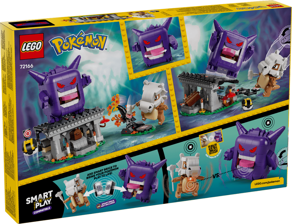 LEGO® Pokémon™ SMART Play™: Cubone and Gengar's Spooky Showdown back of the box