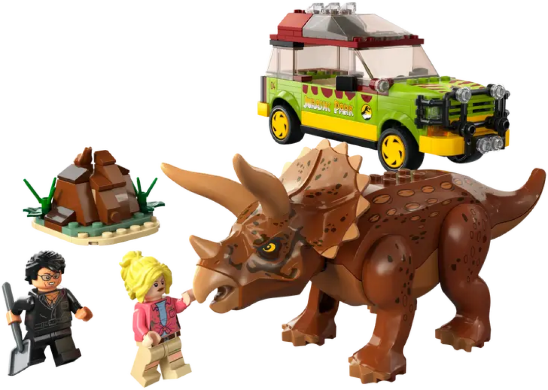LEGO® Jurassic World Triceratops Research components