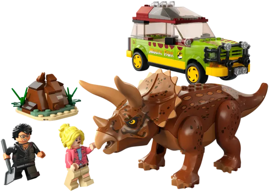 LEGO® Jurassic World Triceratops-Forschung komponenten