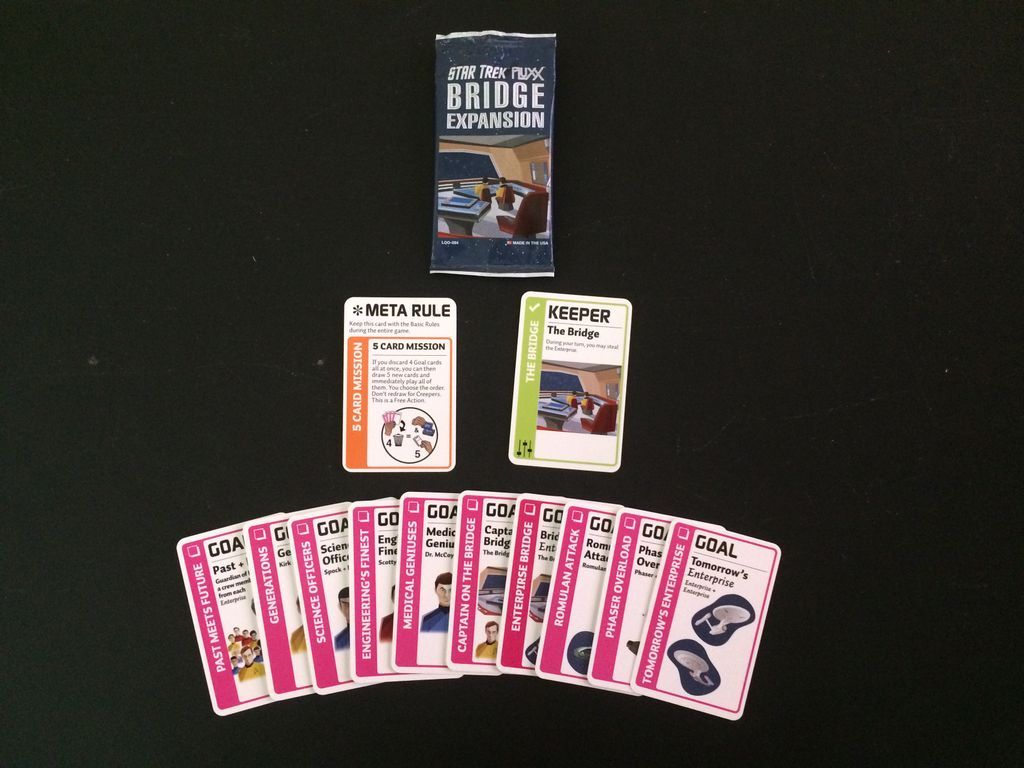 Star Trek Fluxx: Bridge Expansion composants