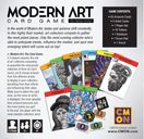 Modern Art: El Juego de Cartas parte posterior de la caja