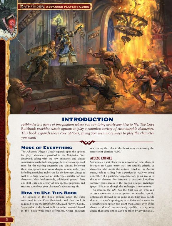 Pathfinder Roleplaying Game (2nd Edition) - Advanced Player's Guide manuale