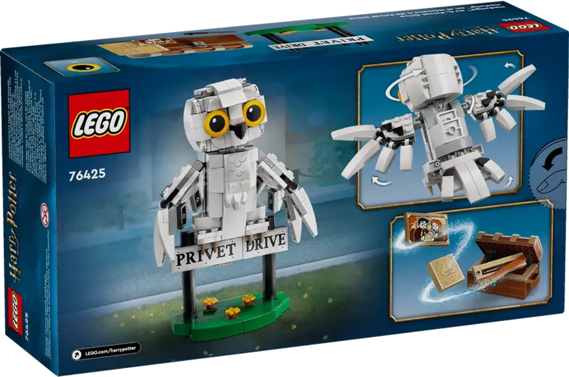 LEGO® Harry Potter™ Hedwig im Ligusterweg 4 rückseite der box