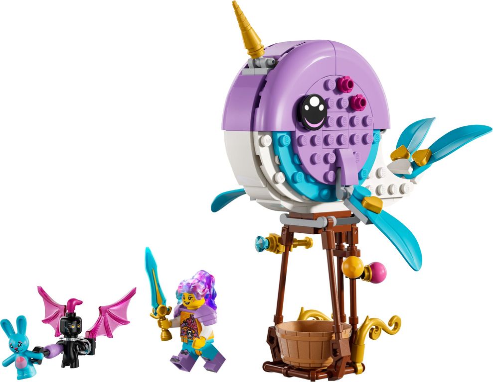 LEGO® DREAMZzz™ Izzie's Narwhal Hot-Air Balloon components