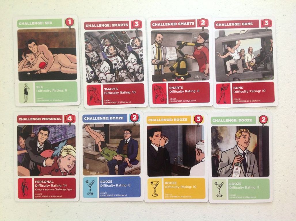 Archer: The Danger Zone! Board Game cartas