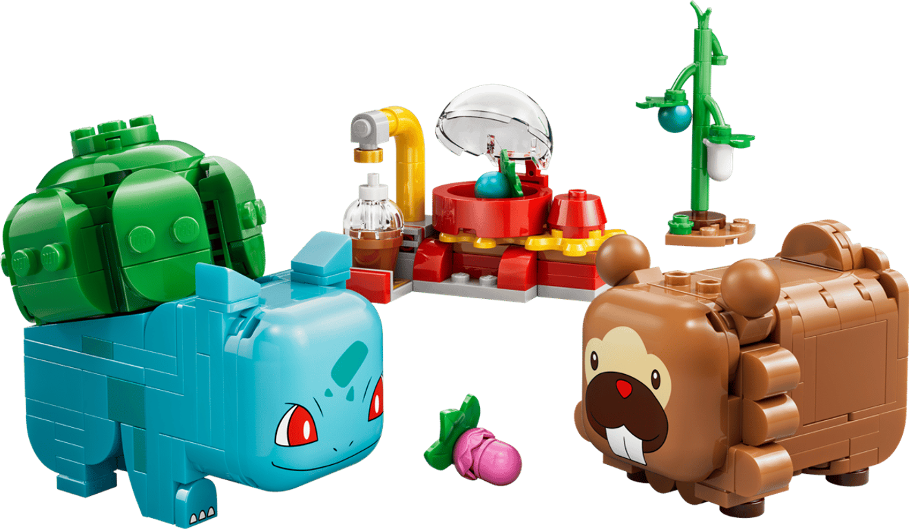 LEGO® Pokémon™ SMART Play™: Berry Bash with Bulbasaur and Bidoof components
