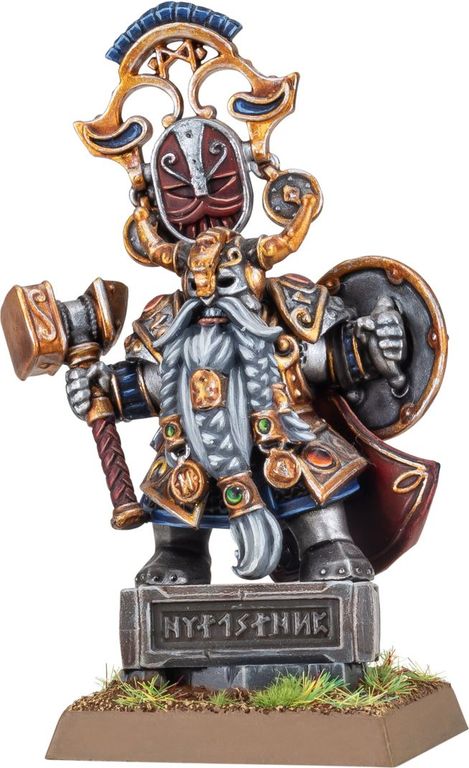 Warhammer: The Old World - Dwarf King With Oathstone miniatuur