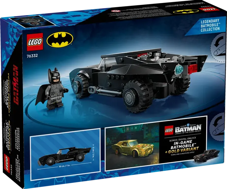 LEGO® DC Superheroes The Batman™ Batmobile™ back of the box