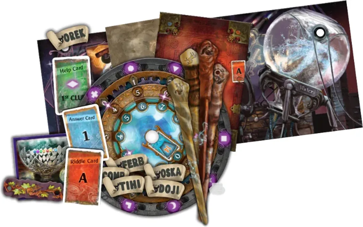 Exit: The Game – The Magical Academy components