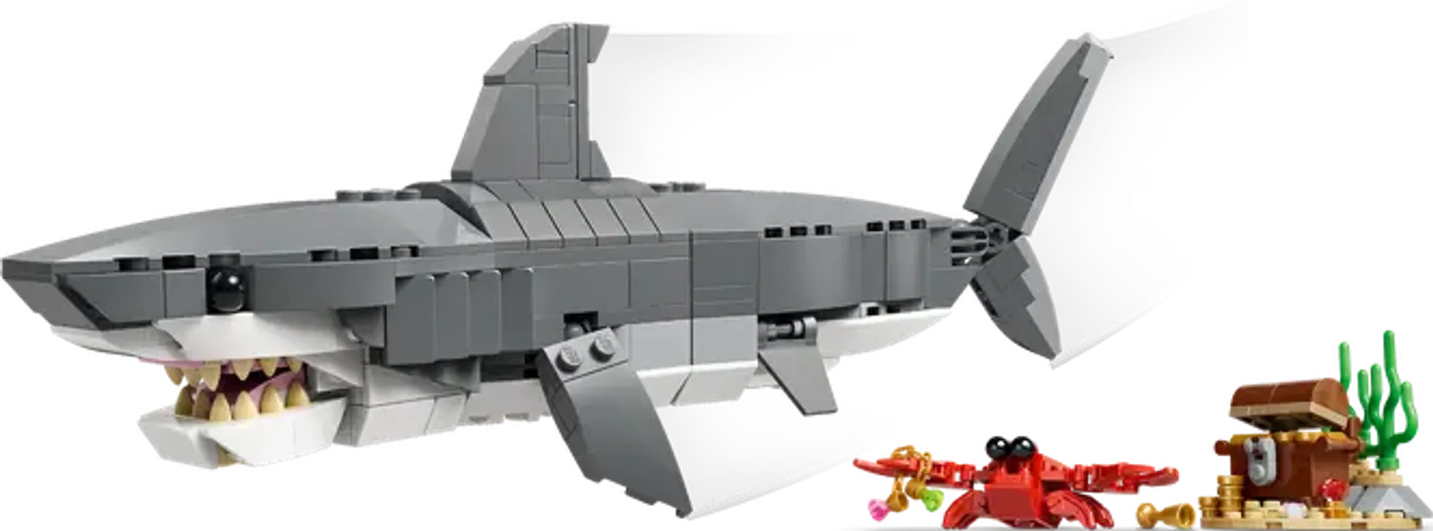 LEGO® Creator Fierce Shark with a Treasure Chest components