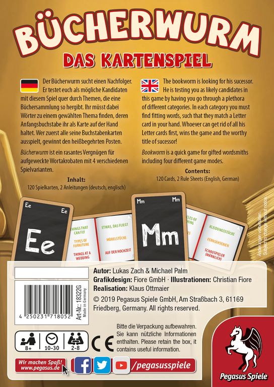 Bücherwurm dos de la boîte