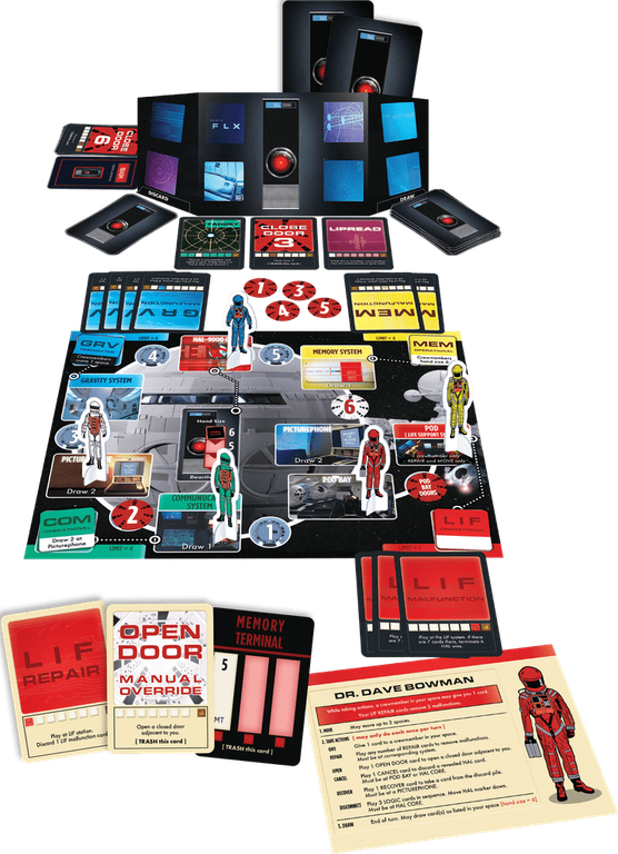 2001: A Space Odyssey | The Board Game components