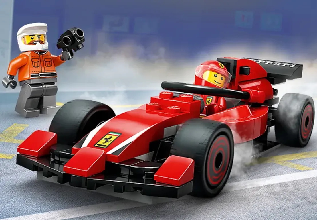 LEGO® City Pitstop e meccanici con monoposto Ferrari F1