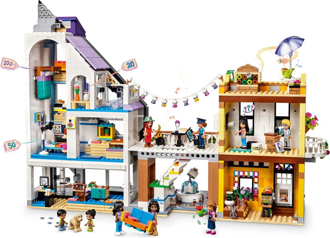 LEGO® Friends Les boutiques de fleurs et de décoration intérieur