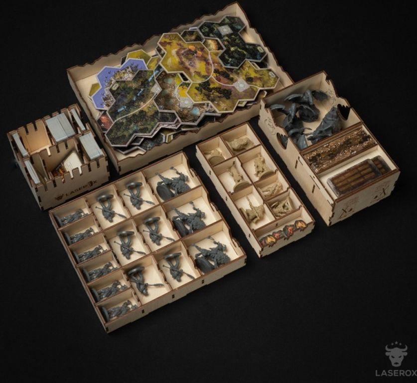 The Lord of the Rings: Journeys in Middle-Earth – Spreading War Expansion: Laserox Organizer komponenten