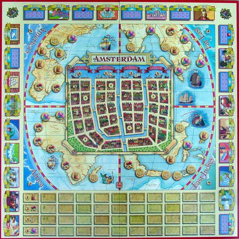 Merchants of Amsterdam game board