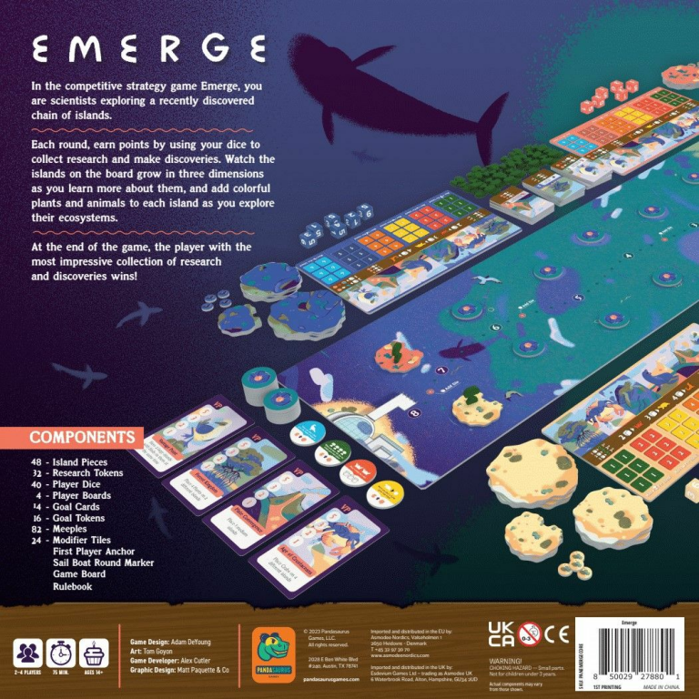 Emerge back of the box