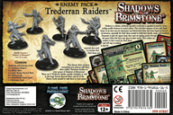 Shadows of Brimstone: Trederran Raiders Enemy Pack parte posterior de la caja