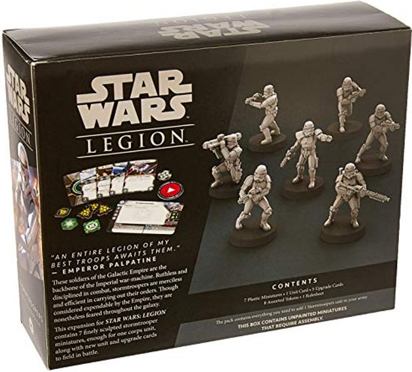 Star Wars: Legion - Stormtroopers Unit Expansion back of the box