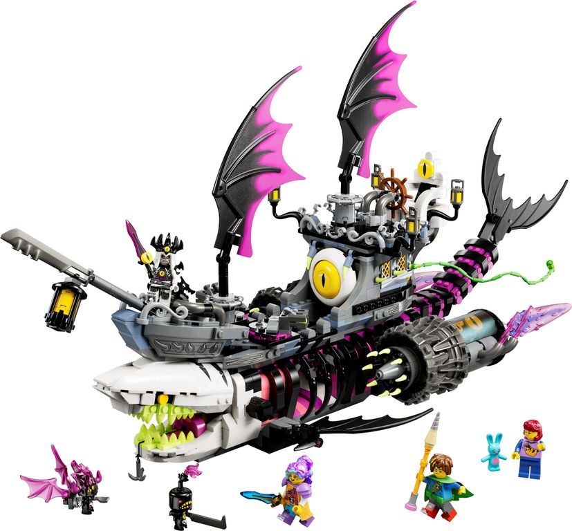 LEGO® DREAMZzz™ Barco-Tiburón de las Pesadillas partes