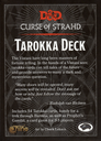 Curse of Strahd Tarokka Deck dos de la boîte