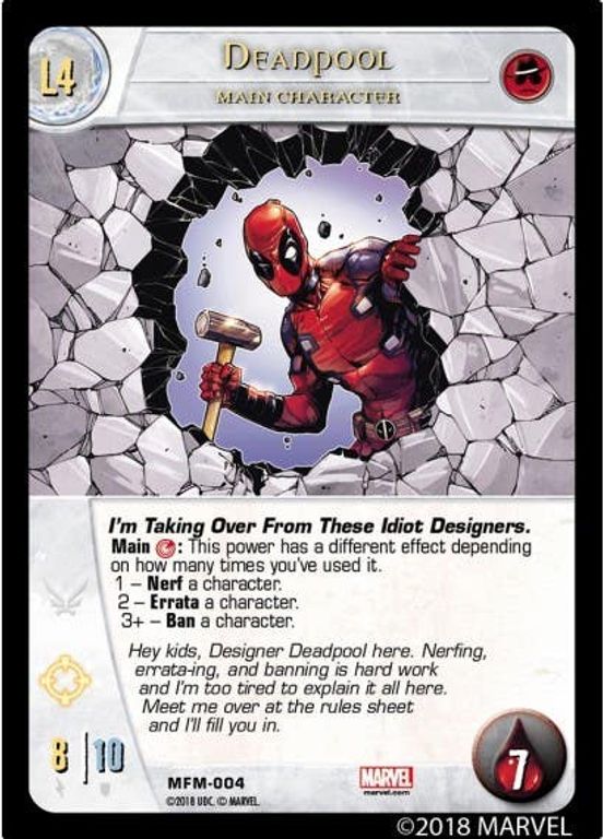 Vs System 2PCG: Deadpool & Friends carte