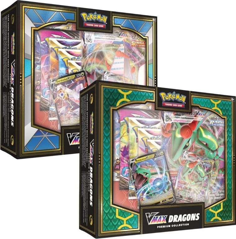 Pokémon TCG: VMAX Dragons Premium Collection caja