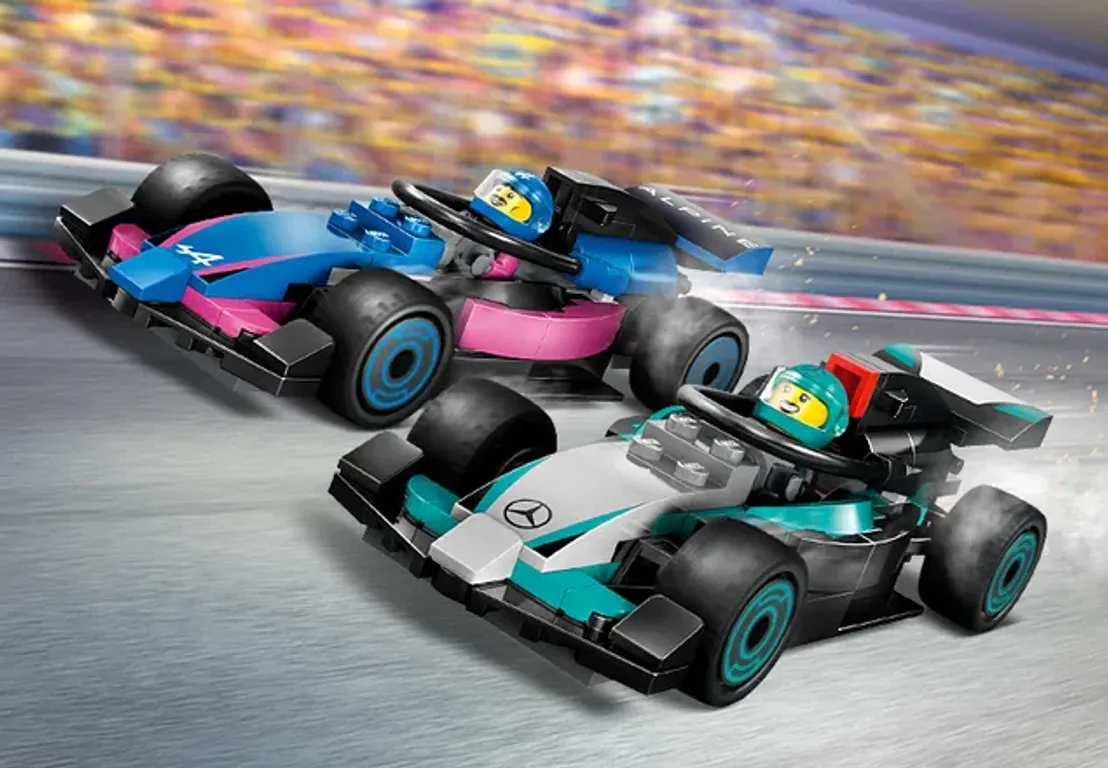 LEGO® City Garage con monoposto Mercedes-AMG e Alpine F1