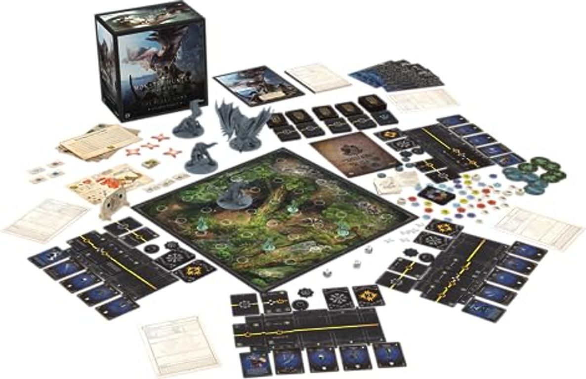 Monster Hunter World: The Board Game komponenten