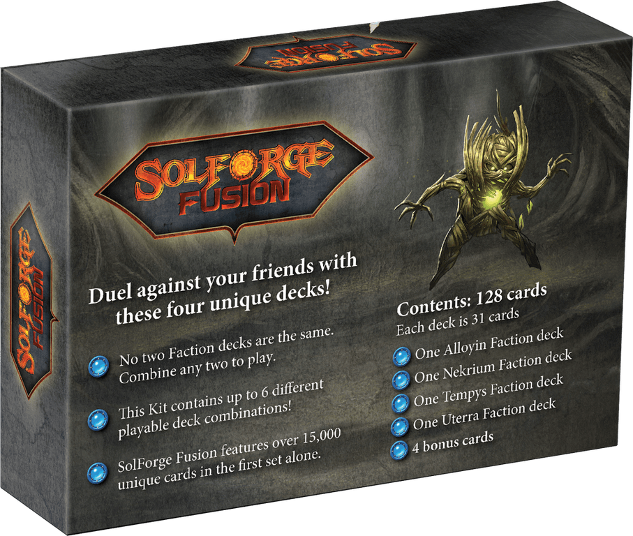 SolForge Fusion parte posterior de la caja