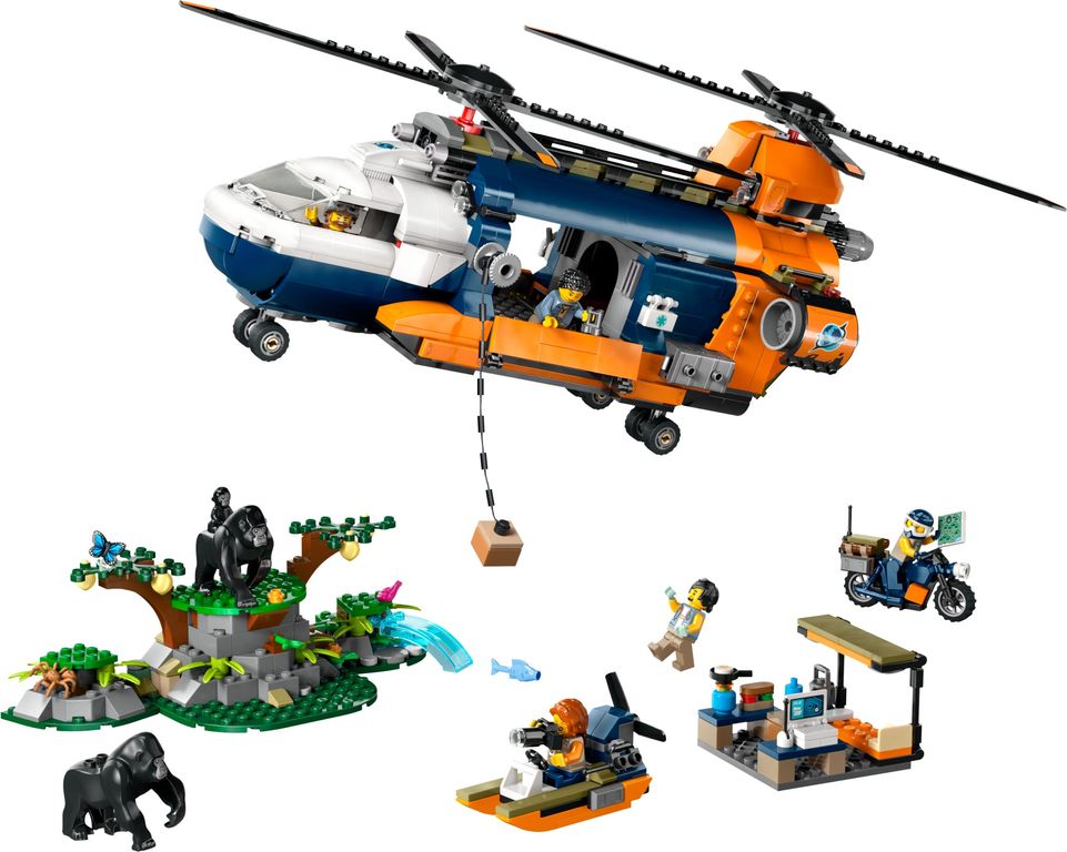 LEGO® City Jungle Explorer Helicopter at Base Camp box