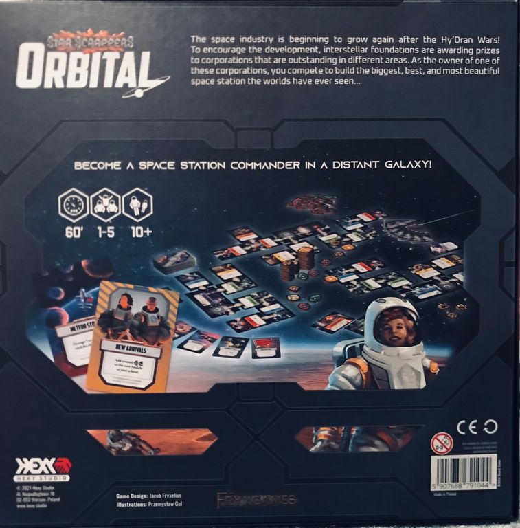 Star Scrappers: Orbital back of the box