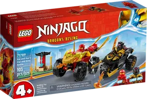 LEGO® Ninjago Verfolgungsjagd mit Kais Flitzer und Ras' Motorrad