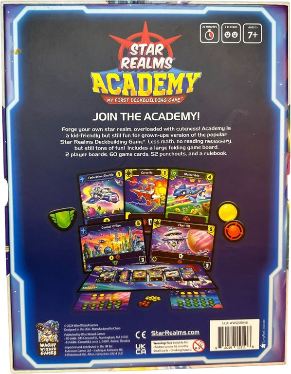 Star Realms Academy achterkant van de doos