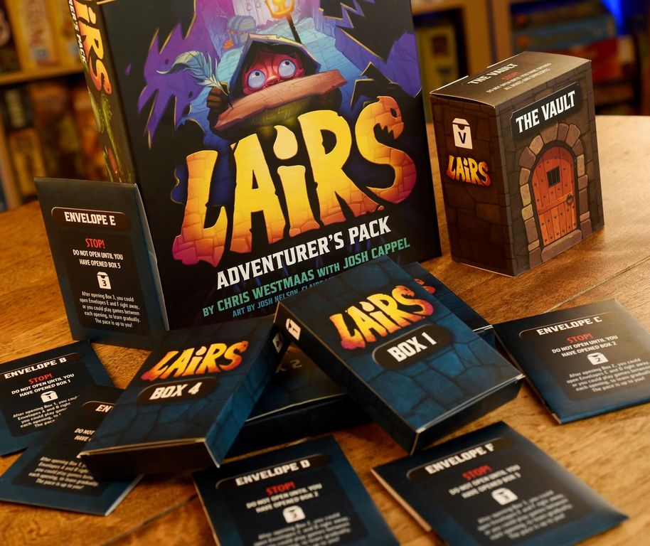 Lairs: Adventurer's Pack components