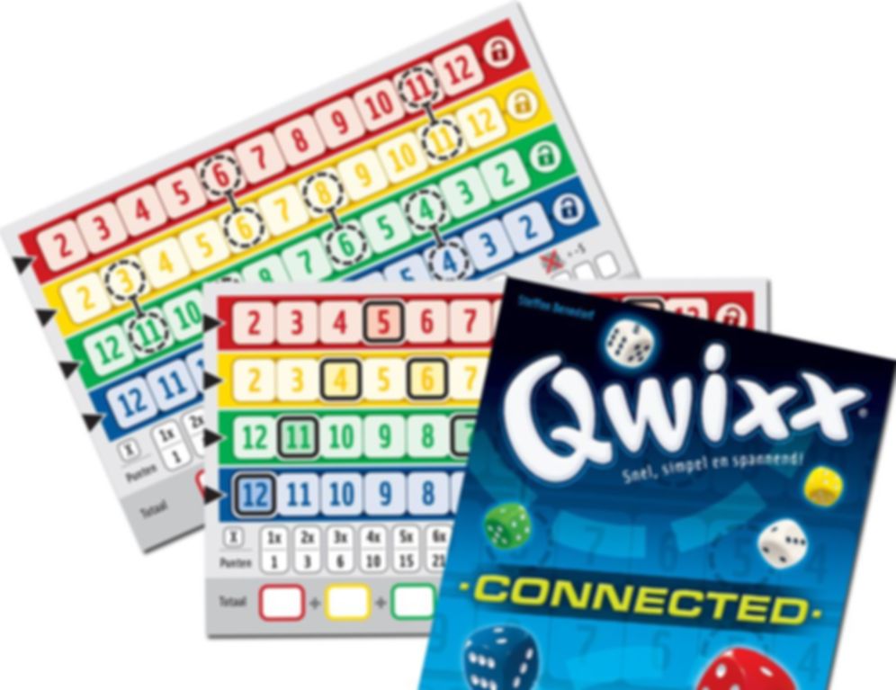 Qwixx: Connected components