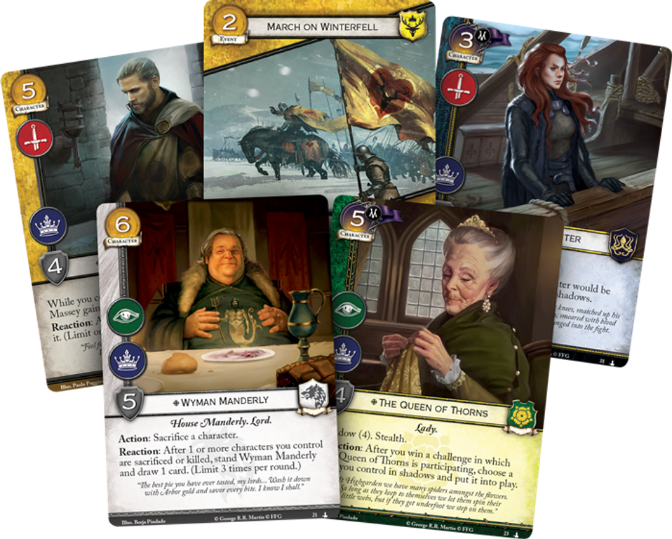 Le Trône de Fer: Le jeu de cartes (Seconde Édition) – La Marche sur Winterfell cartes