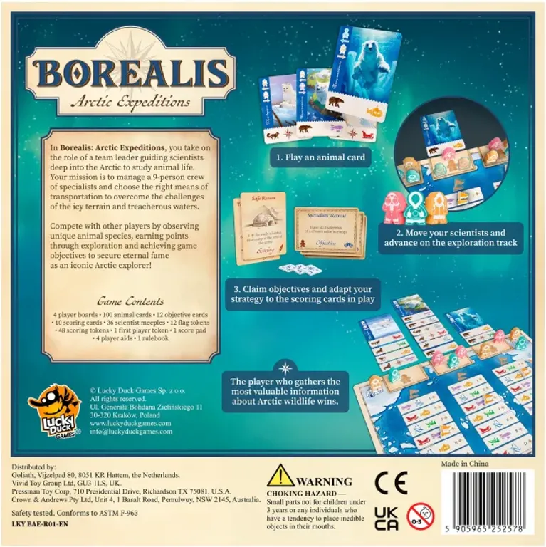 Borealis: Arctic Expeditions back of the box